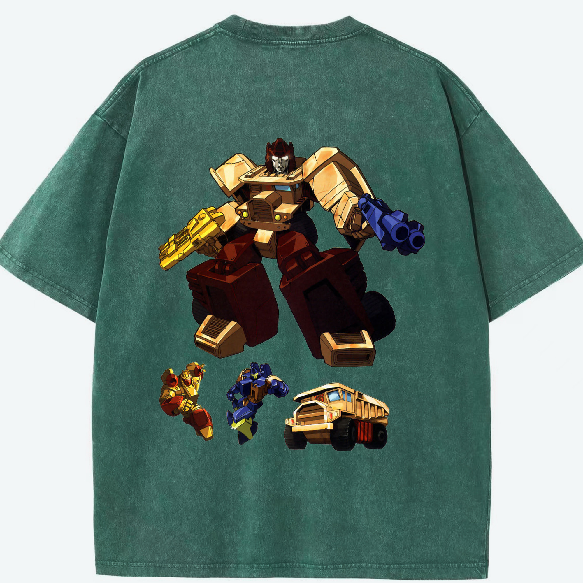 （画像用）  綿100% ヴィンテージ風 半袖Tシャツ（背面プリント）